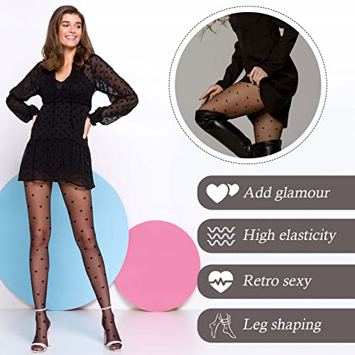 Medias con forma de corazón para mujer Feng Shui que estilizan las piernas y ocultan marcas 3