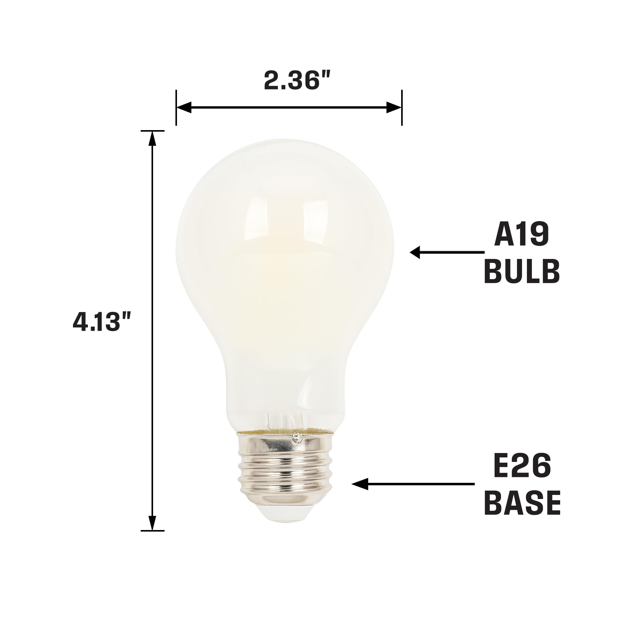 Westinghouse Lighting 5326000 6 5 Watt 60 Watt Equivalent A19 Dimmable Soft White Filament LED Light Bulb Medium — view 5