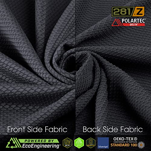 281Z Mens Military Moisture Wicking Base Layer Shirt - Tactical Training Army Professional - Polartec Delta - Odor Resist2