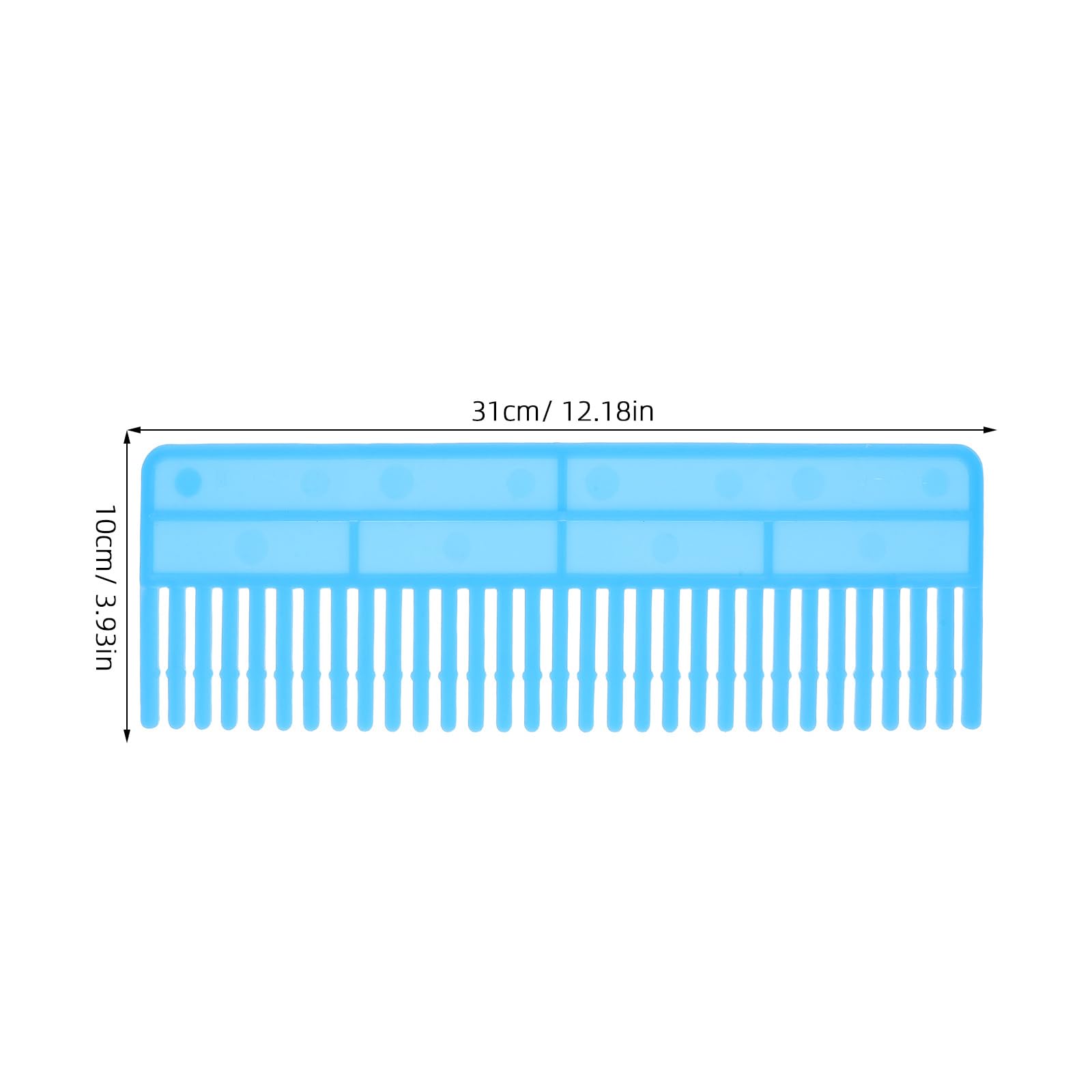 Ciieeo Divisori per Cassetti in Plastica Blu 6 Pezzi Riutilizzabili 31x10 Cm per Organizzare Posate e Trucco Funzione Antiurto per Casa e Ufficio