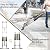Telescoping Extension Ladder 17.7 FT, Aluminum Lightweight Extension Ladder with Locking Mechanism,Heavy Duty RV Collapsible Ladder for Household, Outdoor Work 330 lbs Load