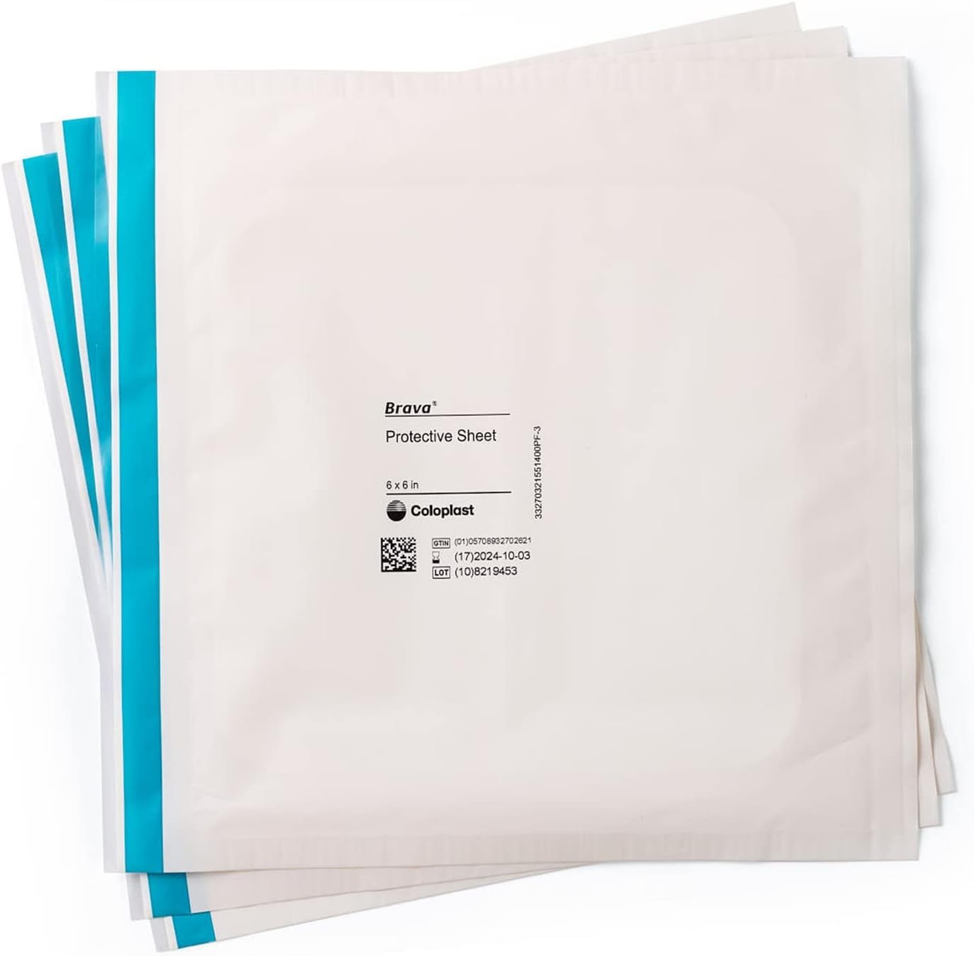 Brava Stoma Skin Protective Sheet 6 X 6 Inch 32155, 5 Ct