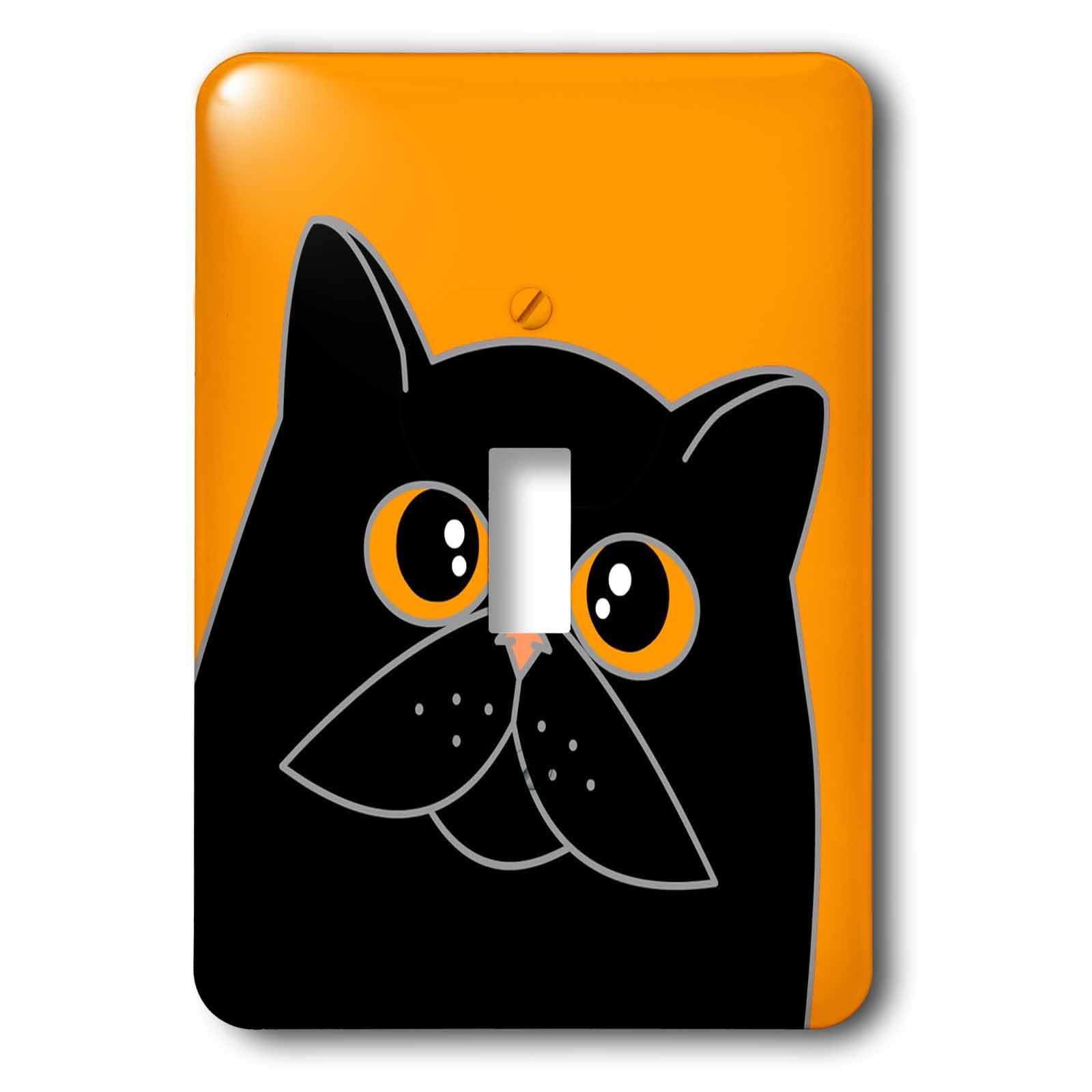 Interruptor de palanca de gato naranja para decorar tu salón con originalidad