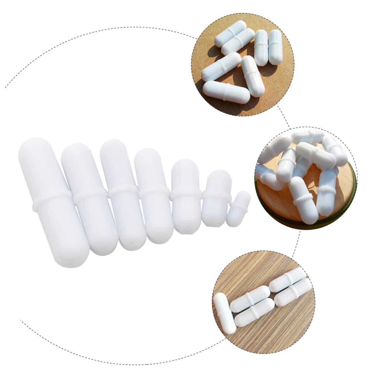 ULTECHNOVO 21stücke Teiliges Ptfe Magnetische Rührstäbe Hochwertige Rührstäbe Für Chemische Und Biologische Anwendungen Für Labore Und Heimanwender