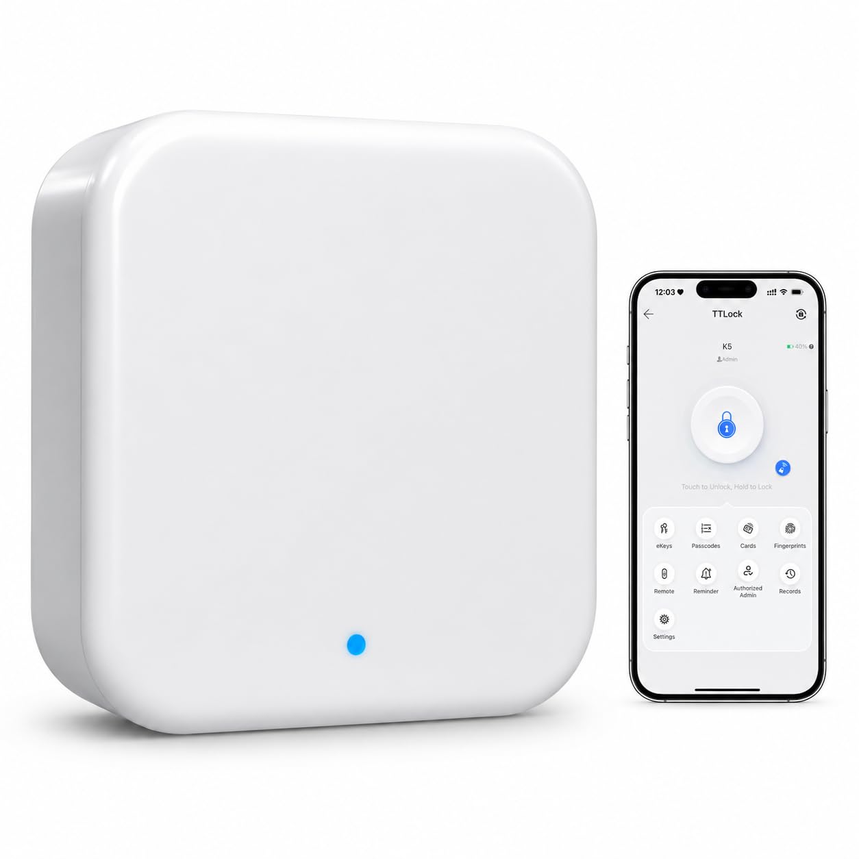 G2 WiFi Gateway Smart Lock for Voice Control,Wi-fi Bridge to TTLock App for Remote Control