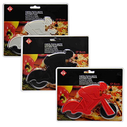 Gerimport sl Rotella Tagliapizza Inox Moto cm.17 3 Colori