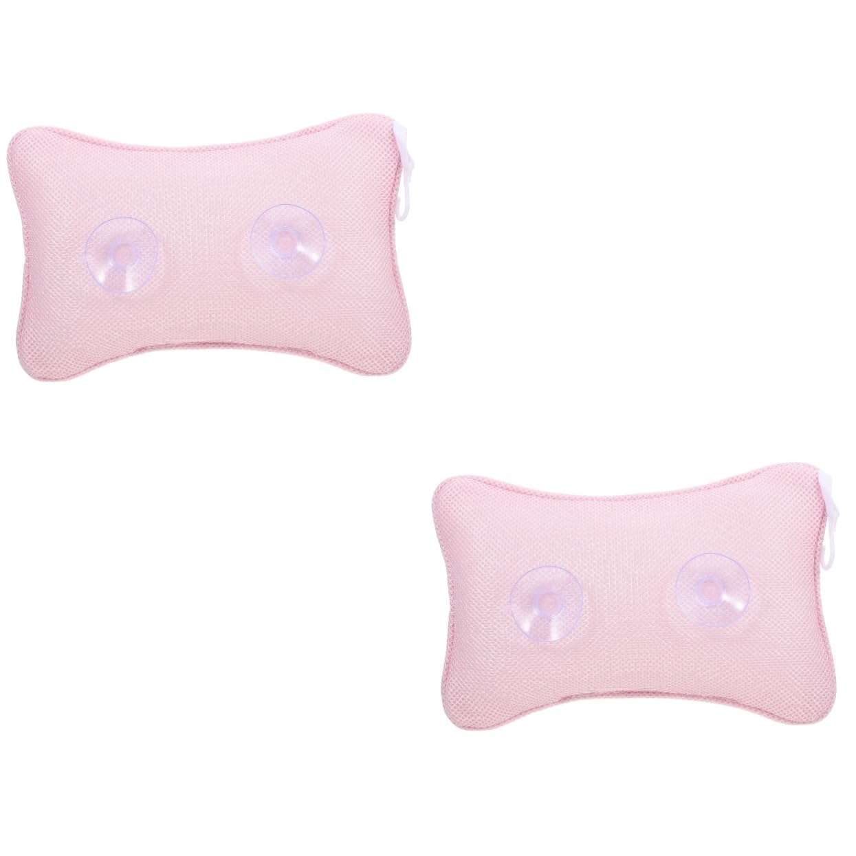 FRCOLOR 2pièces Oreiller De Bain Maille Respirante avec Ventouses Confort Pratique pour Spa Et