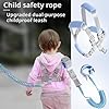 Cinturón de Seguridad Anti Perdida para Niños, Xiuyer 2.5M Bebé Arnes Anti-lost Correa de Muñeca con Bloqueo Riendas de Seguridad para Chico Chica Caminar Compras, Muñequera anti pérdida para niños #4