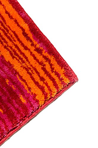 SCHÖNER WOHNEN Collection Bath Mat Mauritius, Öko-Tex 100 Standard Red, Acrylic, red, 60 x 60 cm