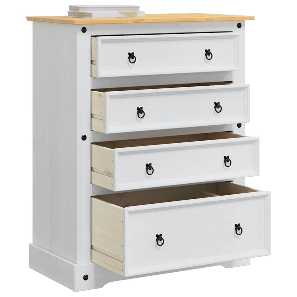 Baúl de almacenamiento de madera maciza de pino blanco, 92 x 48 x 114 cm
