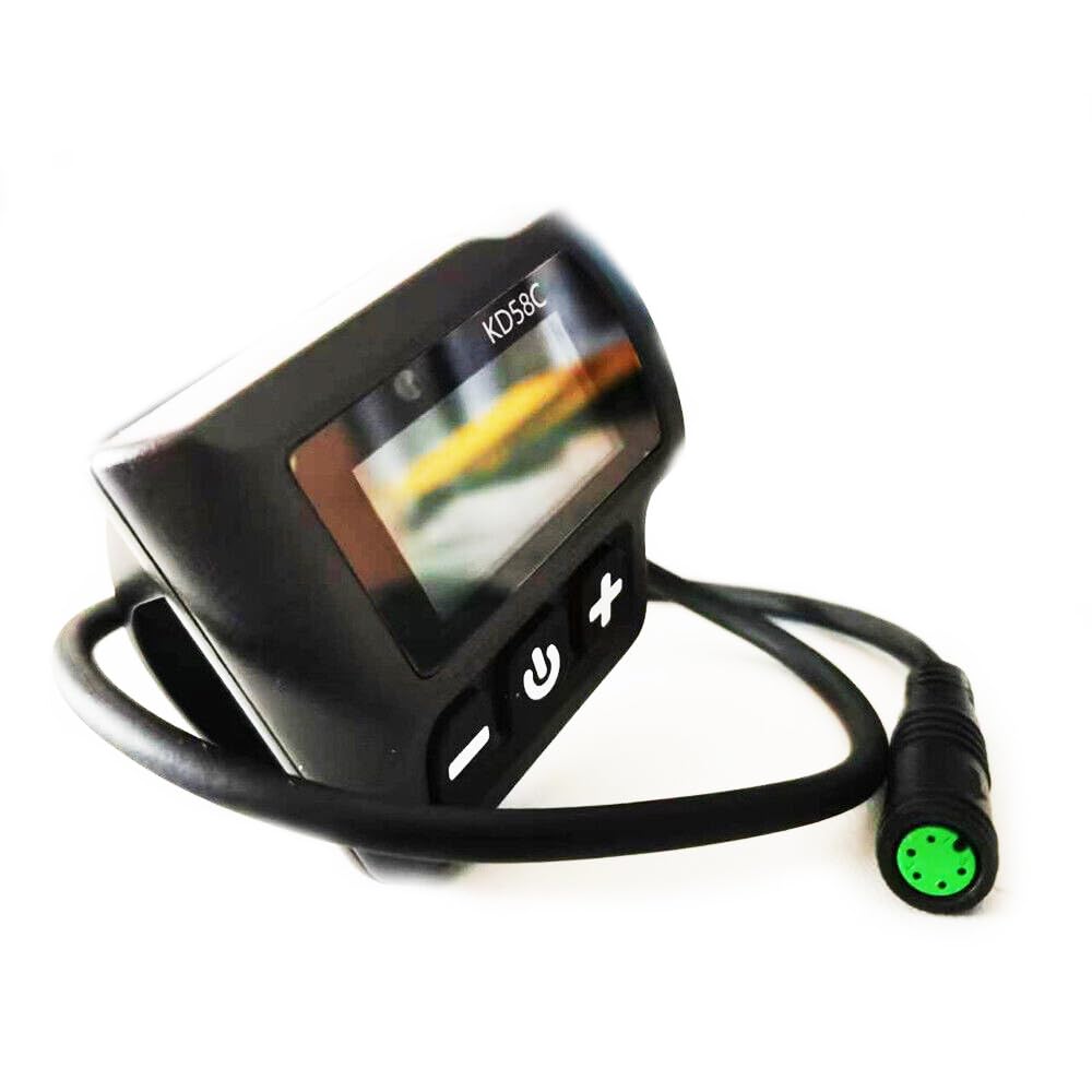 Compteur de Vitesse pour Vélo Électrique Key-Disp KD58C Écran LCD pour Vélo Électrique 36V/48V Affichage LCD Panneau de Contrôle avec Prise Étanche