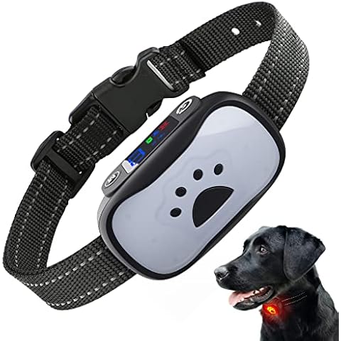 Anti Barking Dog Collars Rechargeable, Dog Bark Collar with 7 Adjustable Sensitivity and Beep Vibration Training Dog Stop Barking Deterrent Device No Bark Collar for Small Medium Large Dogs Cover