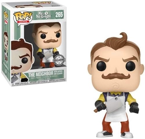 Funko Juegos POP: Hola vecino - El vecino con delantal y cuchilla - Exclusivo de FYE