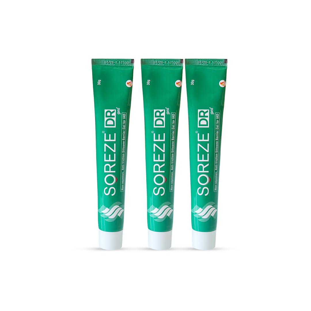 Soreze Diaper Rash Gel | Treatment and Prevention of Baby and Adult Diaper Rashes | Dermatologically Tested | Pack of 3-90gm (30gm Each)