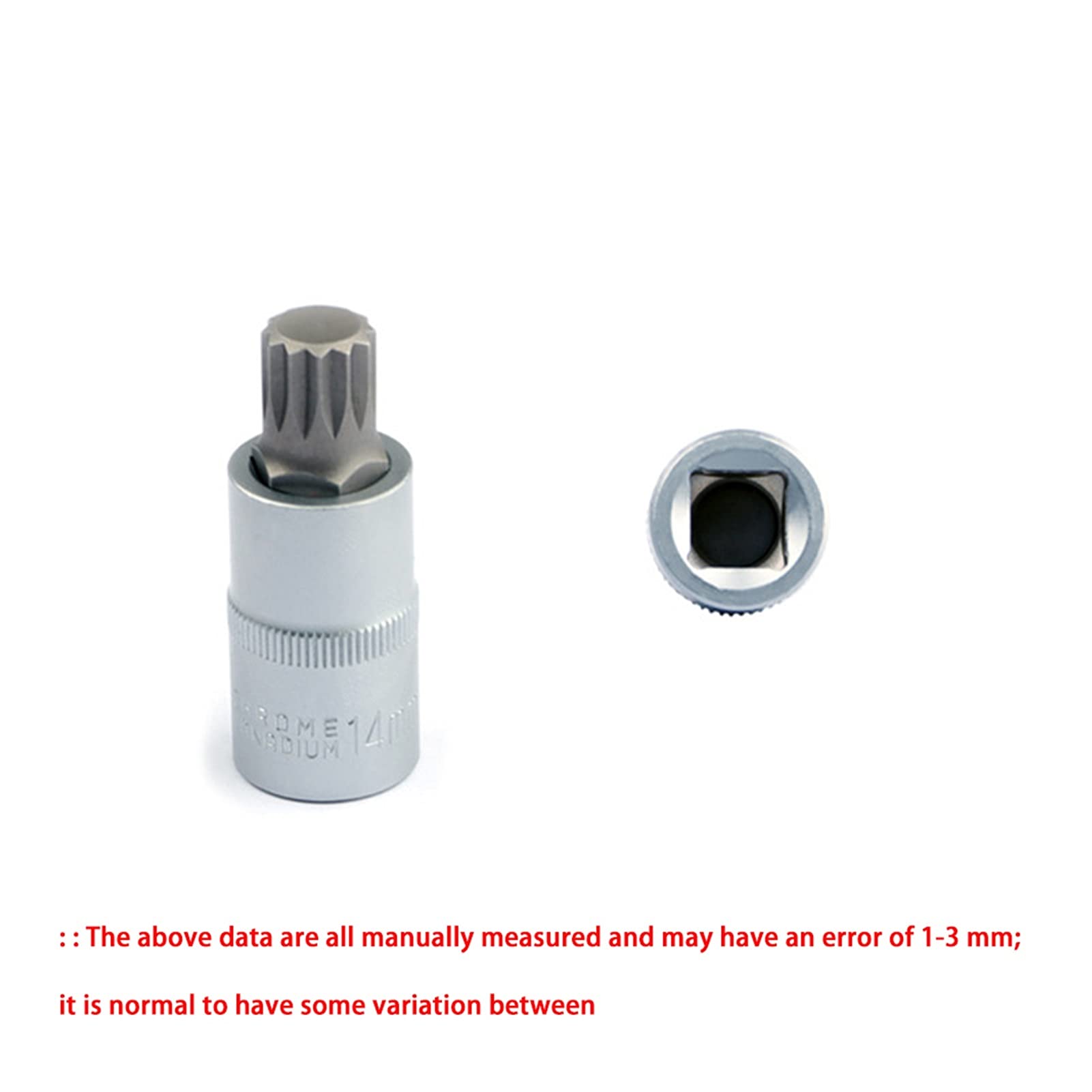 8 szt. 1/4" 3/8" 1/2" Zestaw nasadek Torx, adapter imbusowy, bity wielowypustowe, głowica uniwersalna do klucza dynamometrycznego, grzechotka, klucz nasadowy, uchwyt wiertarski
