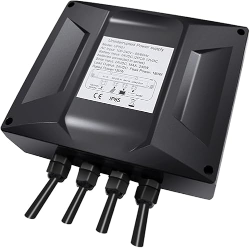TOPENS UPS01 Adaptador de fuente de alimentación ininterrumpida AC 100-240V a DC 24V 150W Transformador Convertidor impermeable para abrepuertas