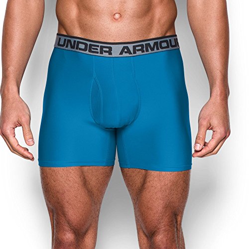 Under Armour Men's Original Series 6-inch Boxerjock Boxer Briefs, Brilliant Blue (787)/Black, Small
