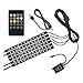 Produktbild Justech 6stk 12V LED Streifenleuchte Auto Innenleuchten dimmbare Umgebungsbeleuchtung Footwell-Lichter RGB SMD 48 LED Auto Stimmungslicht Wasserdicht mit Drahtloser Musiksteuerung USB Port