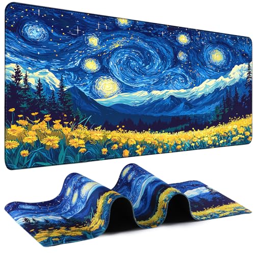 Grand tapis de souris pour bureau et session de jeu intense