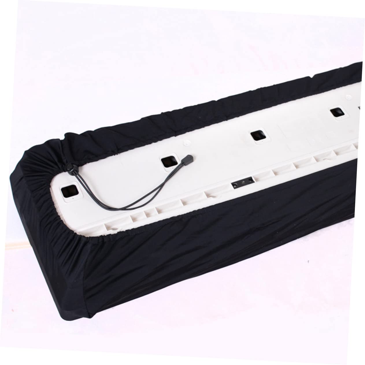 BESPORTBLE Key Piano Cover Elastic Cloth Cover for Electronic Keyboards User Friendly Drawstring Design Durable Protection Against Debris and Sunlight Fits Standard Key Models