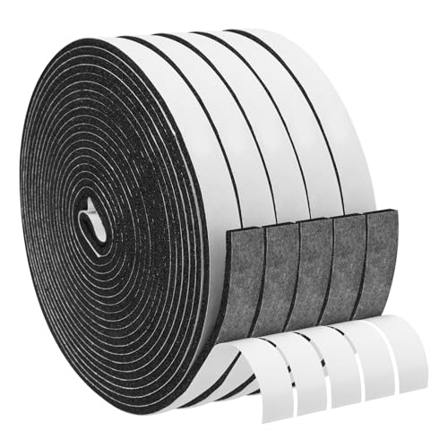 Image of DGSL Foam Weather Stripping, 1 /2 inch x1 /8 inch, 164Ft Door Window Seal Tape