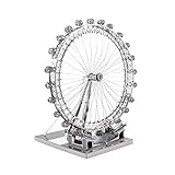 Kein Klebstoff notwendig Fascinations Metal Earth ICX019 - 502830, London Eye, Konstruktionsspielzeug, 2 Metallplatinen, ab 14 Jahren