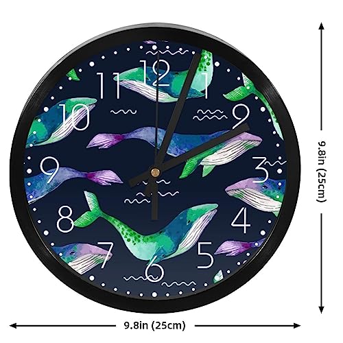Horloge murale à quartz à piles avec mécanisme de précision