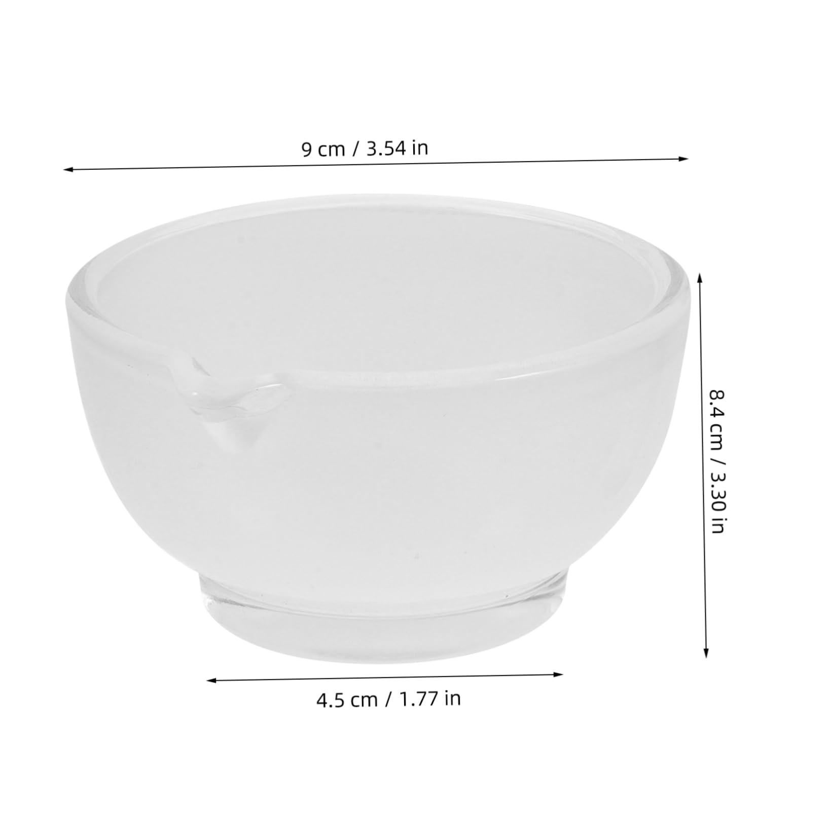 STOBAZA 1 Set Glass Set Mixing Bowls Multifunctional Kitchen Mortars Laboratory Experiment Pestle Powder Functional Mixing Large Bowl Pestle Lab Labs Supplies Transparent Glass