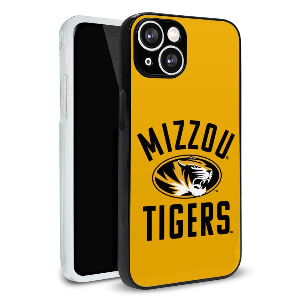 University of Missouri Tigers Protective Slim Fit Plastic Bumper Case Fits Apple iPhone 15