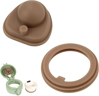 For 水筒 パッキン 交換部品 1セット 茶色 水筒 ゴムパッキン JNLシリーズ専用 フタとせん セット (茶色 1)