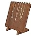 PandaHall Holz Halskette Schmuckständer Für 9 Halsketten, Halsketten-Aufbewahrungshalter Holzbrett-Halsketten-Ausstellungsständer Halsketten-Schmuck-Organizer-Ausstellungsständer