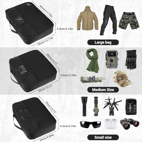 Tactical Packing Cubes 6 Packs Lightweight Luggage Set Packing for Outdoor Organization Travel Accessories Bag Utility Travel Storage Bag2