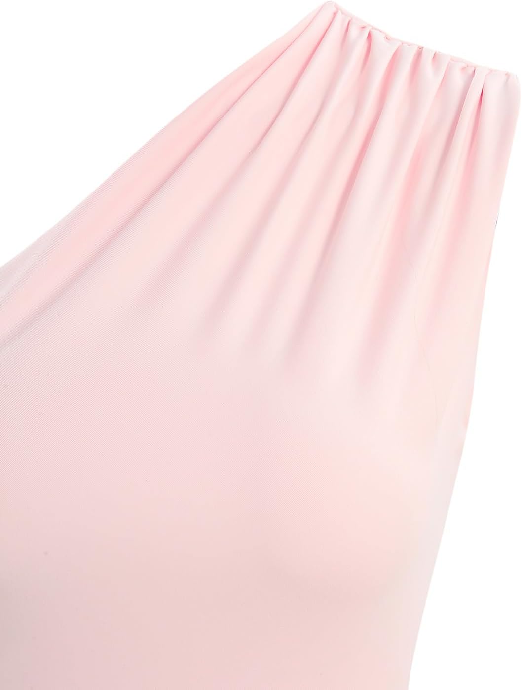 Women’s Satin One-Shoulder Ruched High Slit Elegant Bodycon Maxi Evening Prom Gown Sexy Formal Dress - Image 5
