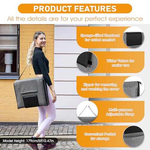 Image of FASTMOMENT Floor Chair with Water Repellent Fabric 14-Position Adjustable Floor Chair with Back Support Portable Floor Seat for Adults Foldable Meditation Seat with Washable Cover (Dark Grey)