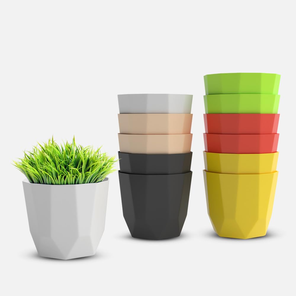 YUCCABE ITALIA SHERA Hexa Planters - Marble White -28 YUCCABE ITALIA SHERA Hexa Planters - Marble White -28