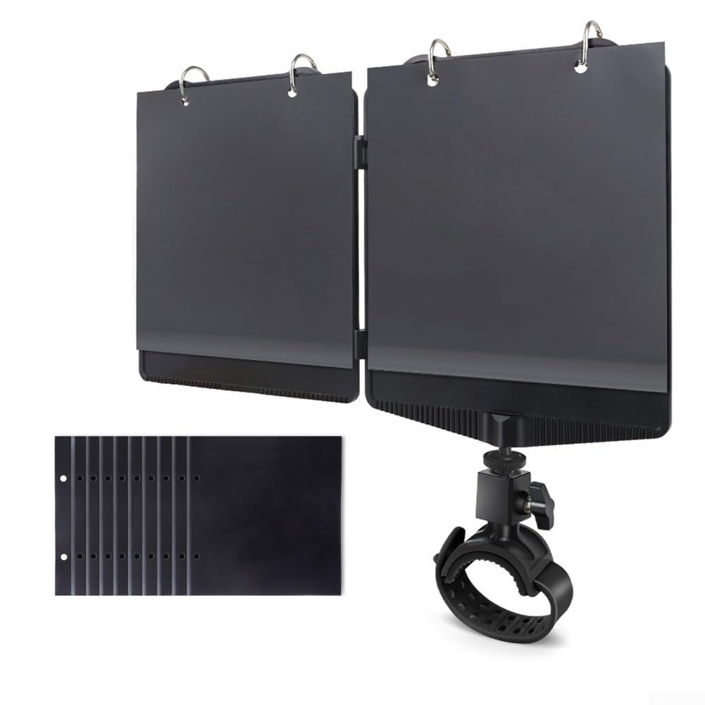 Support de musique de fanfare avec fonctions réglables Lyres en métal pour clarinettes, hautbois et trompettes, facile à utiliser (noir)