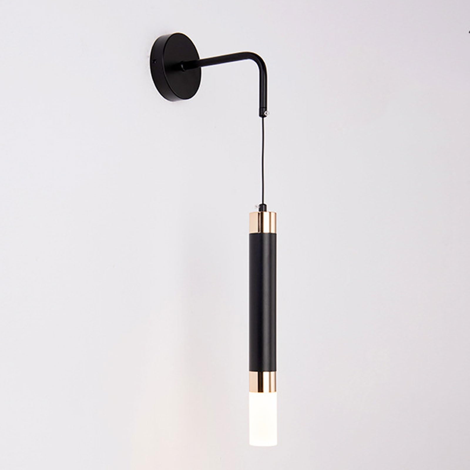 AWEITG Minimalist Black Iron Wall Light E26/E27 - Stylish Lighting Fixture for Home and Outdoor Use