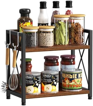 Snughome Kitchen Countertop Organizer,2 Tier Spice Rack Organizer...