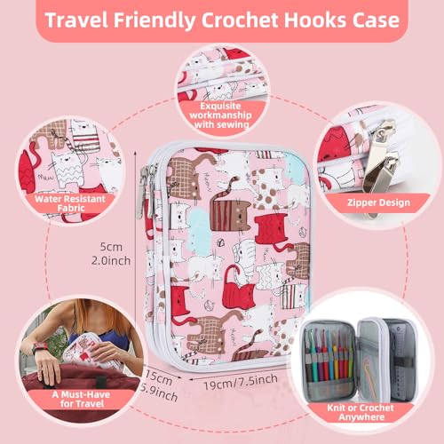 Image of Katech Beginner Yarn for Crocheting and Knitting-Crochet Kit for Beginners Adults Kids Professionals-Crocheting Animals Kits-Includes 382 Yards Cotton Yarn Balls, Hooks, Accessories, Tutorials
