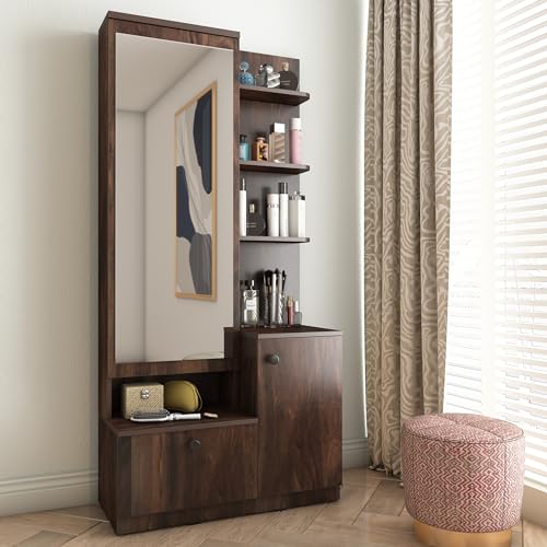 Studio Kook Bella Engineered Wood Dressing Table (Matte Finish) (Junglewood)