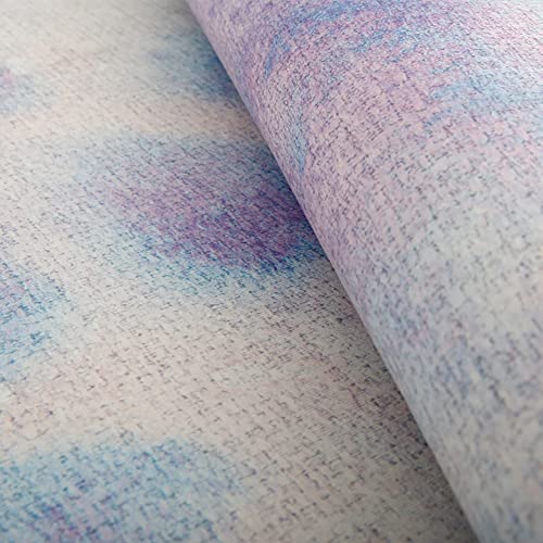 Tapis de luxe moderne Ruby Lil au design abstrait et texture douce de plancher - 4