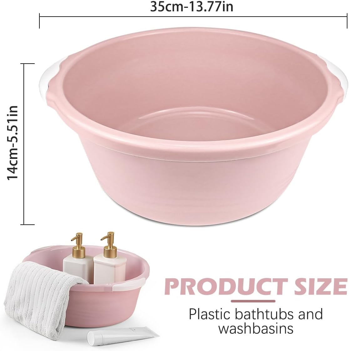 1Pcs Plastic Wash Basin Foot Soak Tub Vegetable Fruit Dish Tub Versatile Household Basin for Face Cleansing, Home Kitchen Sink Outdoor Indoor
