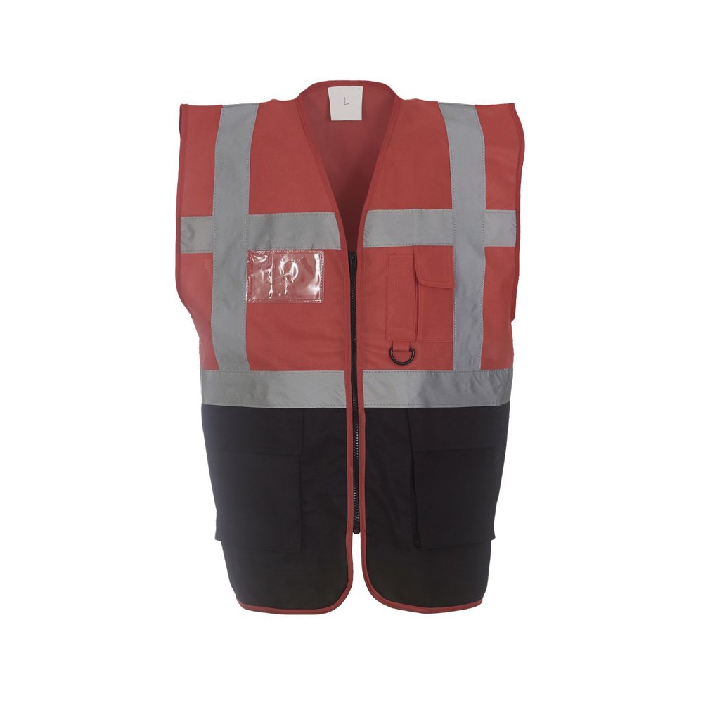 Expert Workwear Coloured Hi Vis Executive Vest High Viz Vests Zip with Pockets - 27 Colours — view 10