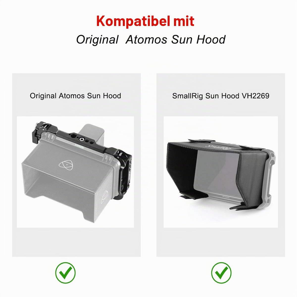 SMALLRIG Shinobi Cage AtomX 5" Cage Käfig für Atomos Shinobi - CMA2305
