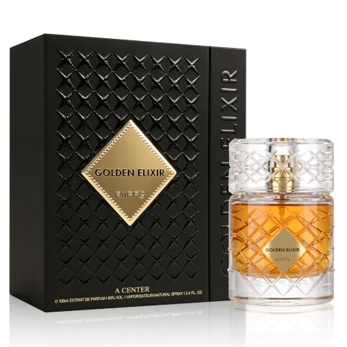 Image of A CENTER RIS G Er Perfume For Men Eau de Parfum 3.4 Fl Oz | Oriental Woody Gourmand | Aged Cognac Warm Cinnamon Cologne | Daily Use Spray Gift