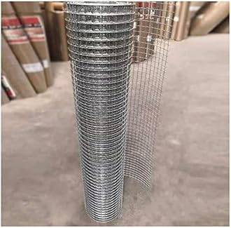 Stainless Steel Welded Wire Mesh 304, 1/2 Inch Mesh Hardware Cloth, Never Rust and Heat Resistant, Chicken Fencing, Poultry Netting, Vegetables Garden Fence (Color : Silver, Size : 0.5x5m)