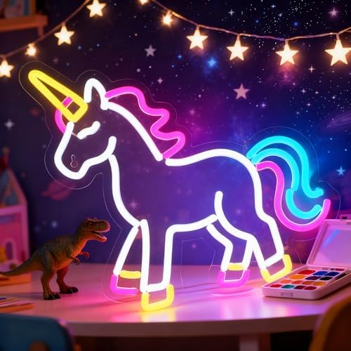 Unicorn Neon Light for Wall Decor - Unicorn Birthday Decorations,...