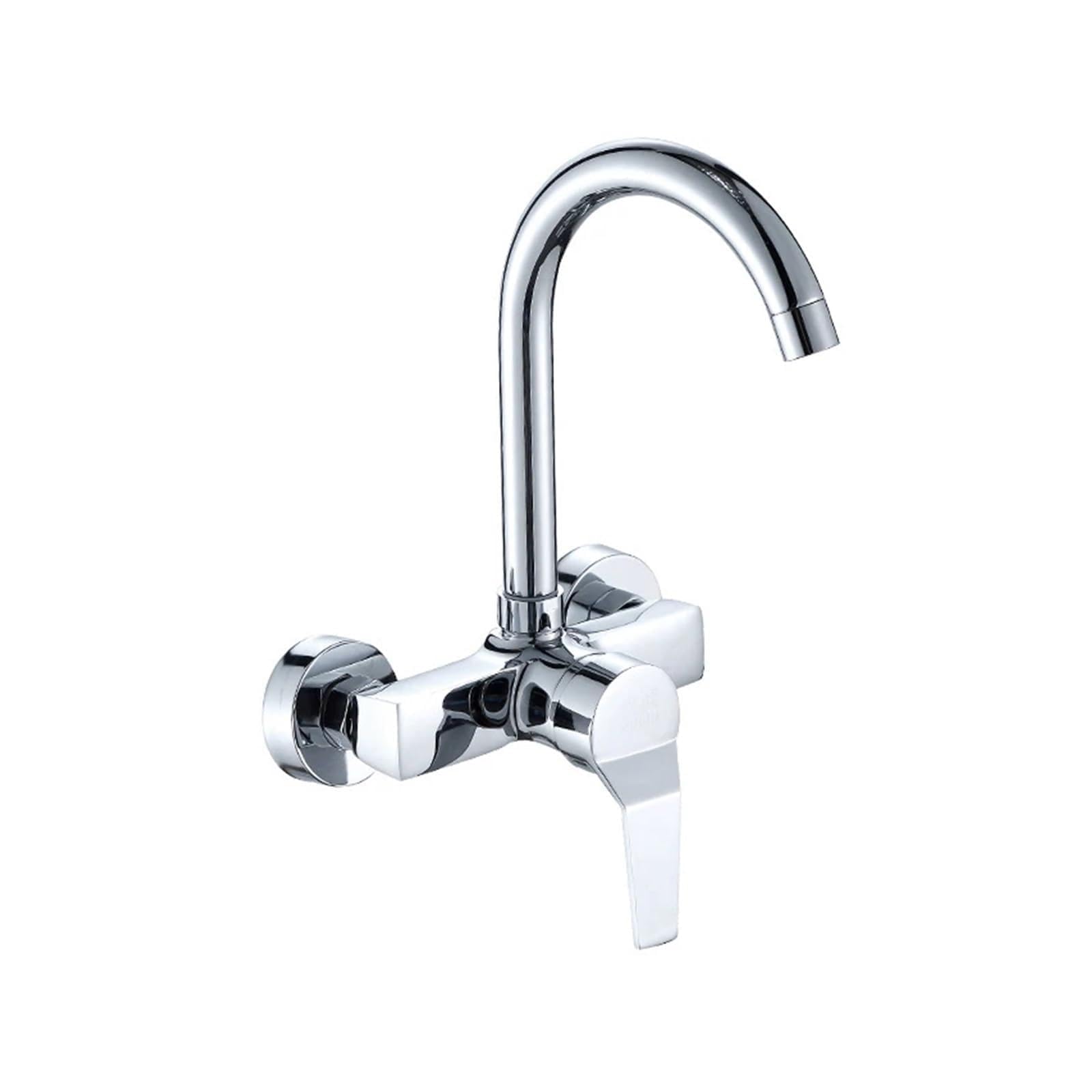 Robinet de cuisine mural eau froide et chaude pour buanderie et balcon