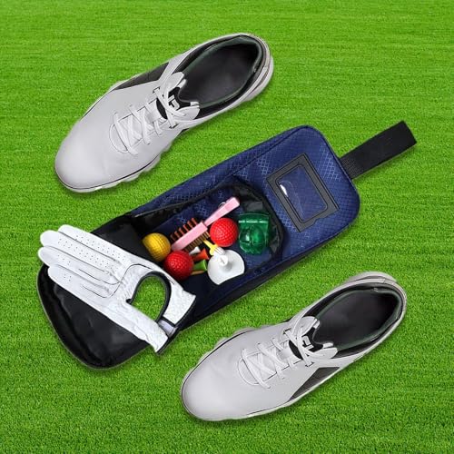 Sac à chaussures de golf avec fermeture éclair robuste et finitions soignées pour l'extérieur