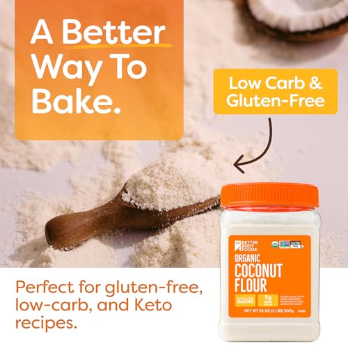 Image of BBF Organic Coconut Flour 2 lb, Gluten free, Keto & Paleo Baking